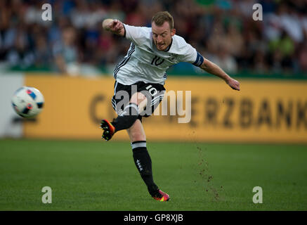 Kassel, Allemagne. 2e, 2016 Sep. Le Maximilian Arnold en action au cours de la sous-21s match de football international entre l'Allemagne et la Slovaquie à l'Auestadion à Kassel, Allemagne, 2 septembre 2016. PHOTO : SWEN PFOERTNER/DPA/Alamy Live News Banque D'Images