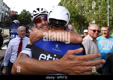 Bruxelles, Belgique. 06Th Sep 2016. Tom Boonen (BEL) Rider de ETIXX - Quick Step après la finale de la 4e édition de CCI Bruxelles Cycling Classic 2016 (199 kms) le 03 septembre, 2016 à Bruxelles, Belgique : Action Crédit Plus Sport/Alamy Live News Banque D'Images