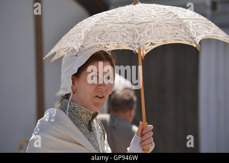 Sacramento, Californie, USA. 3 septembre 2016. La reconstitution médiévale au cours de l'or du Klondike Days dans Old Sacramento. Le festival se déroule à travers la Fête du travail chaque année Crédit : AlessandraRC/Alamy Live News Banque D'Images