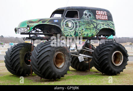 Grave Digger monster truck museum de peuplier de Caroline du Nord de la Direction générale Banque D'Images