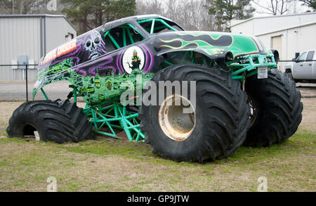 Grave Digger monster truck museum de peuplier de Caroline du Nord de la Direction générale Banque D'Images