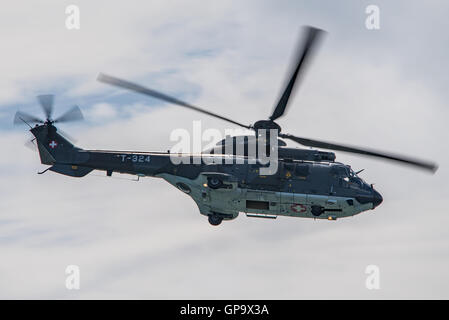 Affichage Super Puma à Bournemouth Air Festival. Banque D'Images