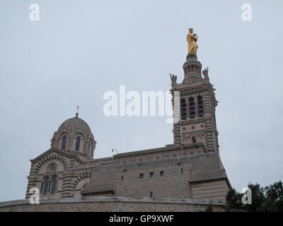 Basilique Notre-Dame de la Garde Banque D'Images