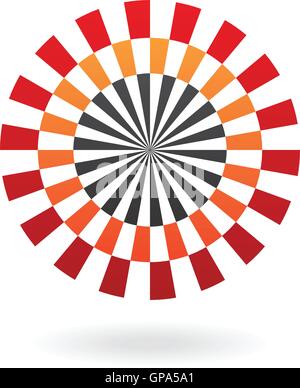 Colorful abstract circle logo et d'élément de conception Illustration de Vecteur