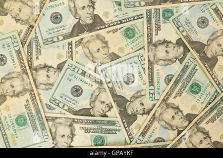 Raccordable de façon transparente et reproductible 5 dollar bills Banque D'Images