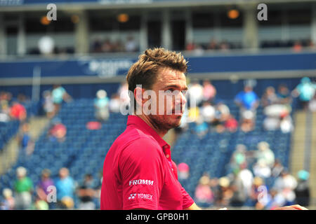 Stan Wawrinka au tournoi de tennis 2016 Roger Cup à Toronto. Banque D'Images