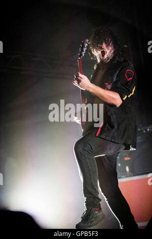 Milan, Italie. 09Th Sep 2016. Le groupe de rock italien Ministri représenté sur scène comme ils en concert pendant le Festival à Unaltro Circolo Magnolia dans dentelés. © Roberto Finizio/Pacific Press/Alamy Live News Banque D'Images