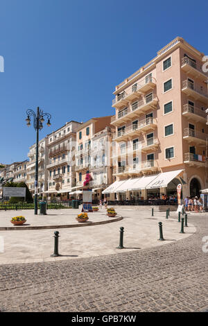 Place de la Spianada, la ville de Corfou, Corfou, Grèce Banque D'Images