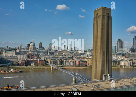 Toits de Londres à partir de la Tate Modern Banque D'Images
