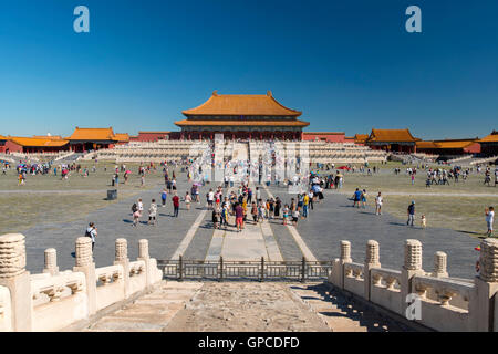 Tianhedian Square à la Cité interdite à Pékin, Chine Banque D'Images