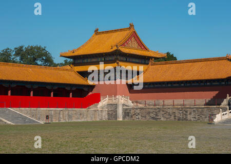 Tianhedian Square à la Cité interdite à Pékin, Chine Banque D'Images