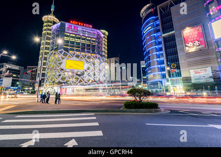 Conception Dongdaemun Plaza,à Séoul en Corée. Banque D'Images