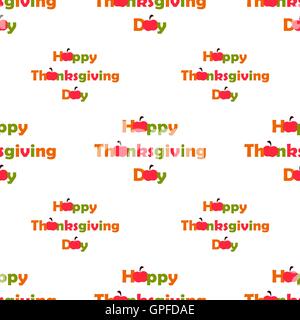 Modèle sans couture jour de Thanksgiving. vecteur. Télévision Illustration de Vecteur