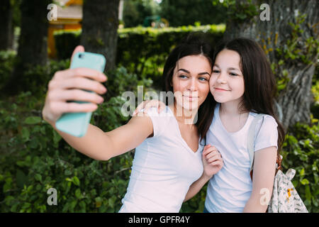 Mère et fille Banque D'Images