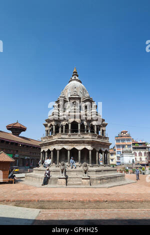 Temple Krishna Chyasim Deval, Durbar Square, Patan, Népal Banque D'Images