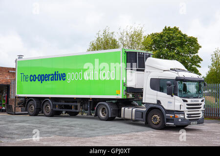 Co-op UK camion livraison Banque D'Images