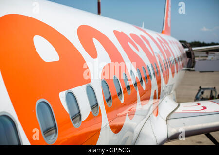 Budget Easyjet airline logo Banque D'Images