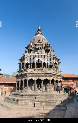 Temple Krishna Chyasim Deval, Durbar Square, Patan, Népal Banque D'Images