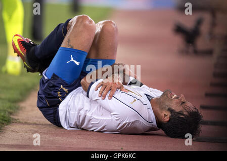 Bari, Italie. Du 1er septembre 2016. Eder (ITA) Football/Football : match amical entre l'Italie 1-3 France au Stadio San Nicola de Bari, Italie . © Maurizio Borsari/AFLO/Alamy Live News Banque D'Images