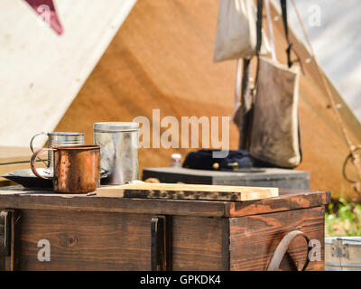 Sacramento, Californie, USA. 4 septembre 2016. Au camp de la ruée vers l'or du Klondike Days dans Old Sacramento. Le festival se déroule à travers la fête du travail chaque année et comprend des expositions, des artistes et des activités liées à la ruée vers l'or en Californie Crédit : AlessandraRC/Alamy Live News Banque D'Images