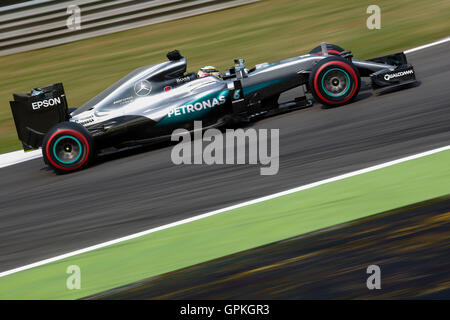 Monza, Italie. 06Th Sep 2016. Sport Automobile : Championnat du Monde de Formule 1 de la FIA 2016, Grand Prix d'Italie, # 44 Lewis Hamilton (GBR, Mercedes AMG Petronas Formula One Team), © dpa/Alamy Live News Banque D'Images