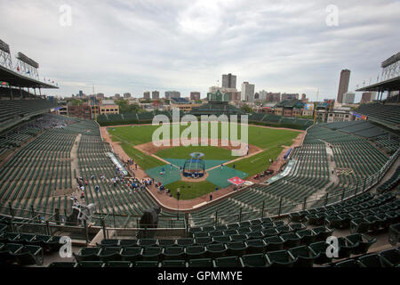 Le 17 août 2010 ; Chicago, IL, USA ; vue générale de Wrigley Field avant le match entre les Chicago Cubs et les San Diego Padres. San Diego Chicago défait 1-0. Banque D'Images