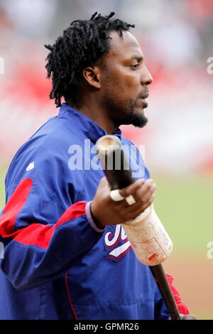 Oct 27, 2010 ; San Francisco, CA, USA ; Texas Rangers voltigeur josh hamilton avant un match de la série mondiale 2010 contre les Giants de San Francisco à at&t park. Banque D'Images