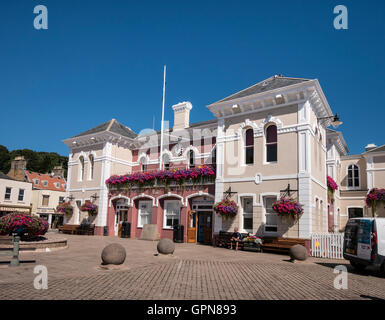 Salle paroissiale de St Brelade à St Aubin Jersey Channel Islands Banque D'Images
