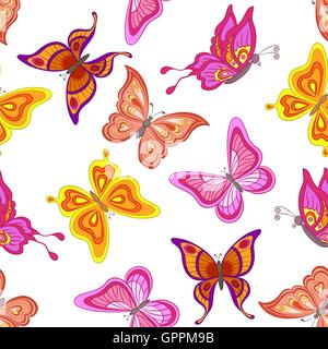 Les papillons, l'arrière-plan Illustration de Vecteur