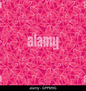 Motif papillons rose, transparente Illustration de Vecteur