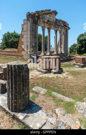 Le Monument d'Agonothetes à Apollonia près de Fier, au centre du pays. Banque D'Images