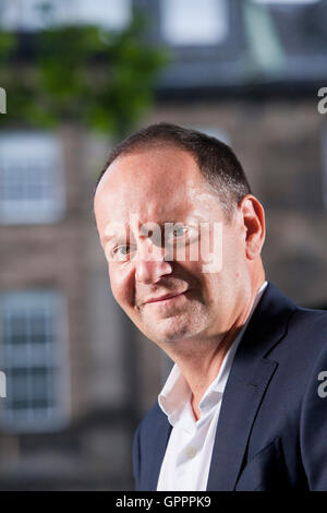 Philippe Sands, QC, l'avocat et auteur franco-britannique, à l'Edinburgh International Book Festival. Edimbourg, Ecosse. 20 août 2016 Banque D'Images