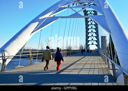 Passerelle pour piétons. Banque D'Images