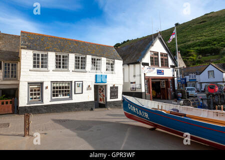 Outlaw's Fish Cuisine, administré par le célèbre chef Nathan Outlaw, à Port Isaac, Cornwall, Angleterre, Royaume-Uni Banque D'Images