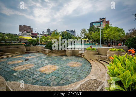 Jardins de Mengxia Park, dans l'Wanhua District de Taipei, Taiwan. Banque D'Images