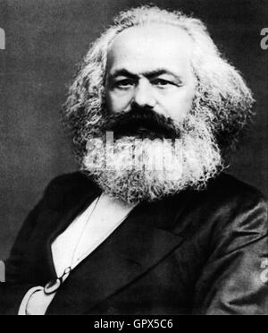 Karl Marx portrait photographique Banque D'Images