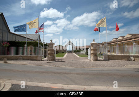 Saint Julien Bordeaux France. Le Château Leoville Poyferre situé sur la route des vins de Saint Julien dans la région de Bordeaux Banque D'Images