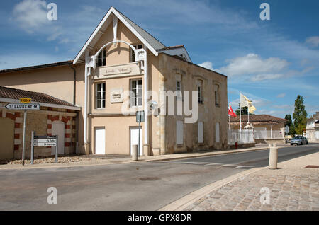 Saint Julien Bordeaux France. Le Château Leoville Poyferre situé sur la route des vins de Saint Julien dans la région de Bordeaux Banque D'Images