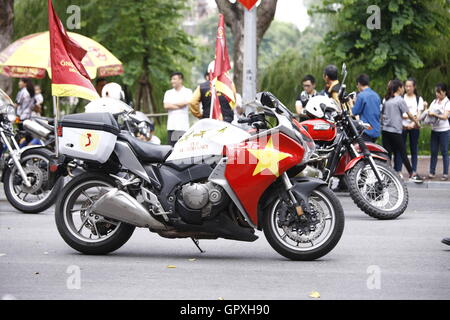 HANOI, VIETNAM - 2 SEPTEMBRE : Le Tournoi International Cycling VTV â ? ? Hoa Sen Cup 2016 tonne le 2 septembre 2016 à Hanoi, V Banque D'Images