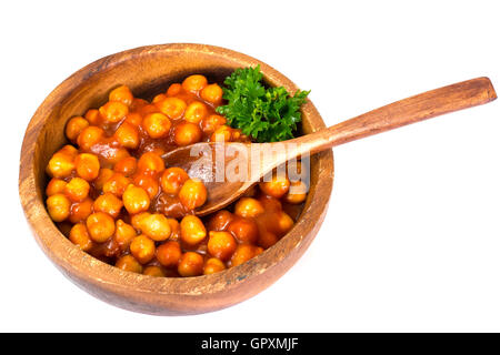 L'écrou dans Harissa Sauce Studio Photo isolated on White Banque D'Images