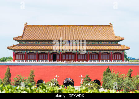 Palais, pagodes, à l'intérieur du territoire de la Cité Interdite Museum à Pékin dans le coeur de la ville, la Chine. Banque D'Images