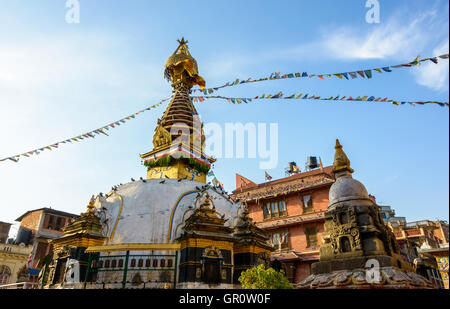 Stupa Kathesimbhu à Katmandou au Népal Banque D'Images