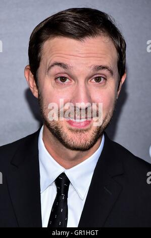 New York, NY, USA. Sep 6, 2016. Sam Huntington aux arrivées de Sully Premiere, Alice Tully Hall au Lincoln Center, New York, NY Le 6 septembre 2016. Crédit : Steven Ferdman/Everett Collection/Alamy Live News Banque D'Images