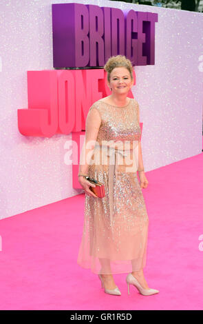 Sharon Maguire Directeur assistant à la première mondiale de Bridget Jones's Baby à l'odéon cinéma, Leicester Square, Londres. Banque D'Images