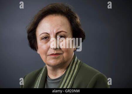 Avocate iranienne et militante des droits de l'homme Shirin Ebadi. Banque D'Images