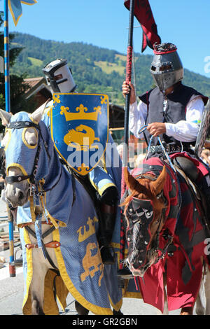 Cité médiévale fest à Praz-sur-Arly (Savoie) Banque D'Images