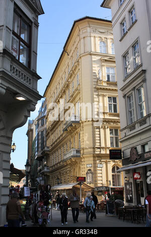 La rue Vaci à Budapest, Hongrie Banque D'Images