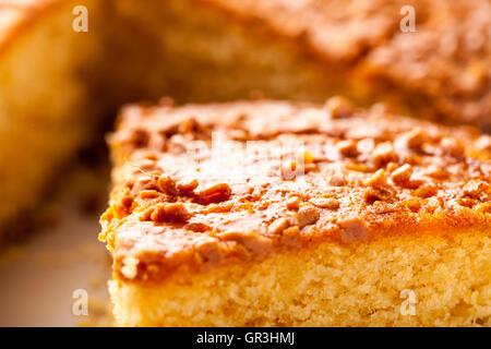 Golden Syrup Sponge Cake Banque D'Images