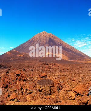 Pico de Fogo. Fogo, Cap-Vert, l'Afrique. Banque D'Images