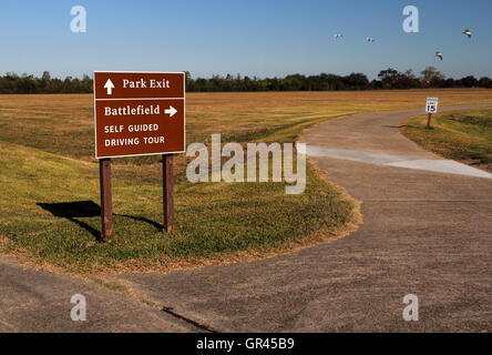 Champ de bataille de Chalmette, Jean Lafitte National Historical Military Park, New Orleans, Louisiane Banque D'Images